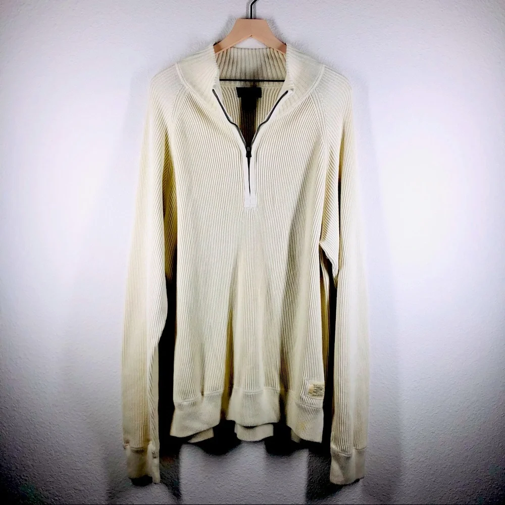 Polo Jeans Company Ralph Lauren Ribbed Half Zip Sweater XXL